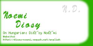noemi diosy business card